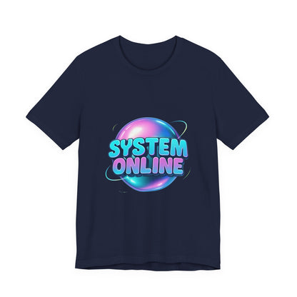 System Online T-Shirt — Retro Futuristic Gaming Tee