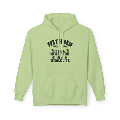 With My Whole Heart For My Whole Life Wife Hoodie