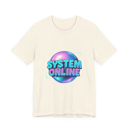 System Online T-Shirt — Retro Futuristic Gaming Tee