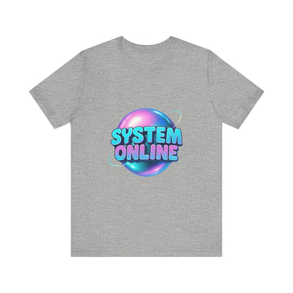 System Online T-Shirt — Retro Futuristic Gaming Tee