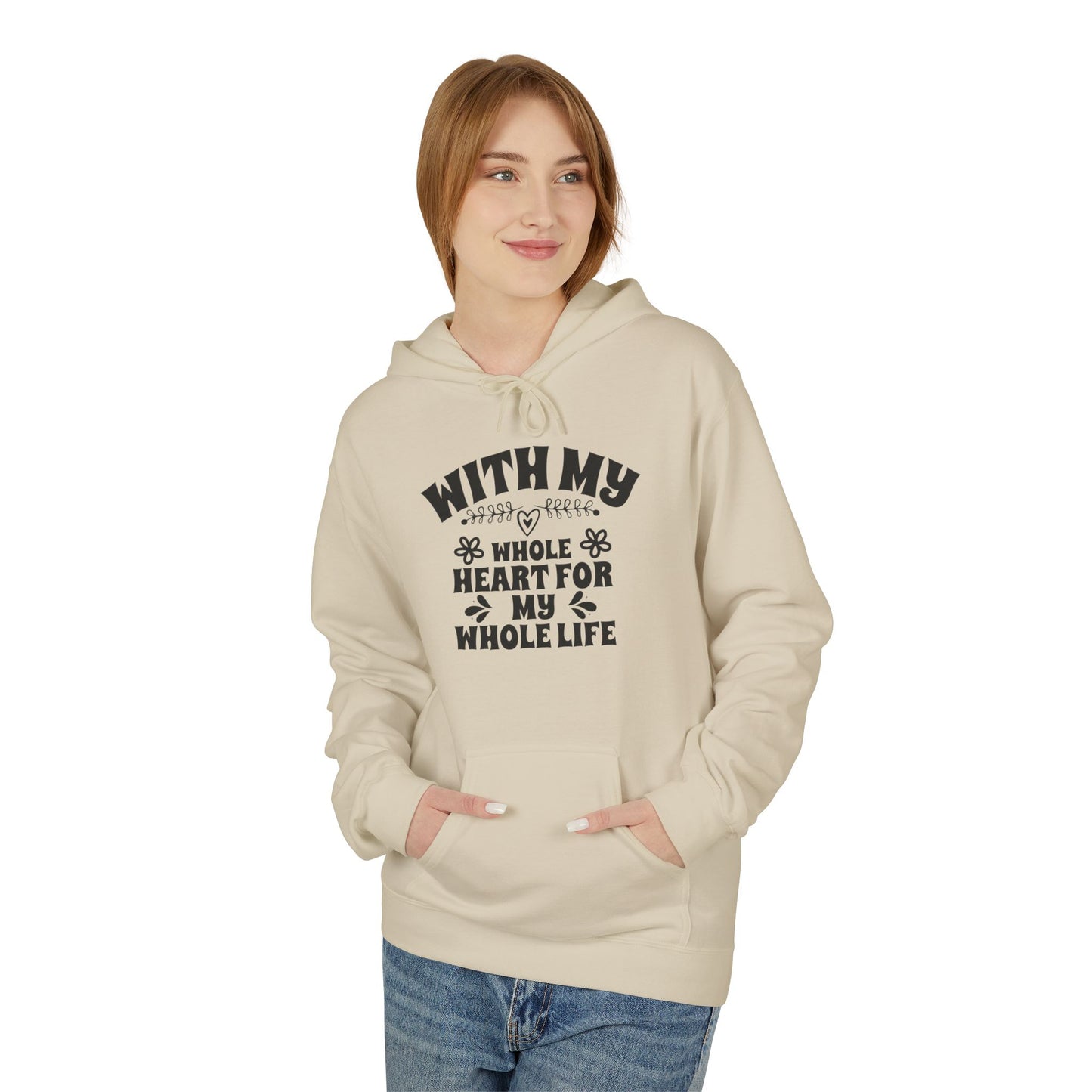 With My Whole Heart For My Whole Life Wife Hoodie
