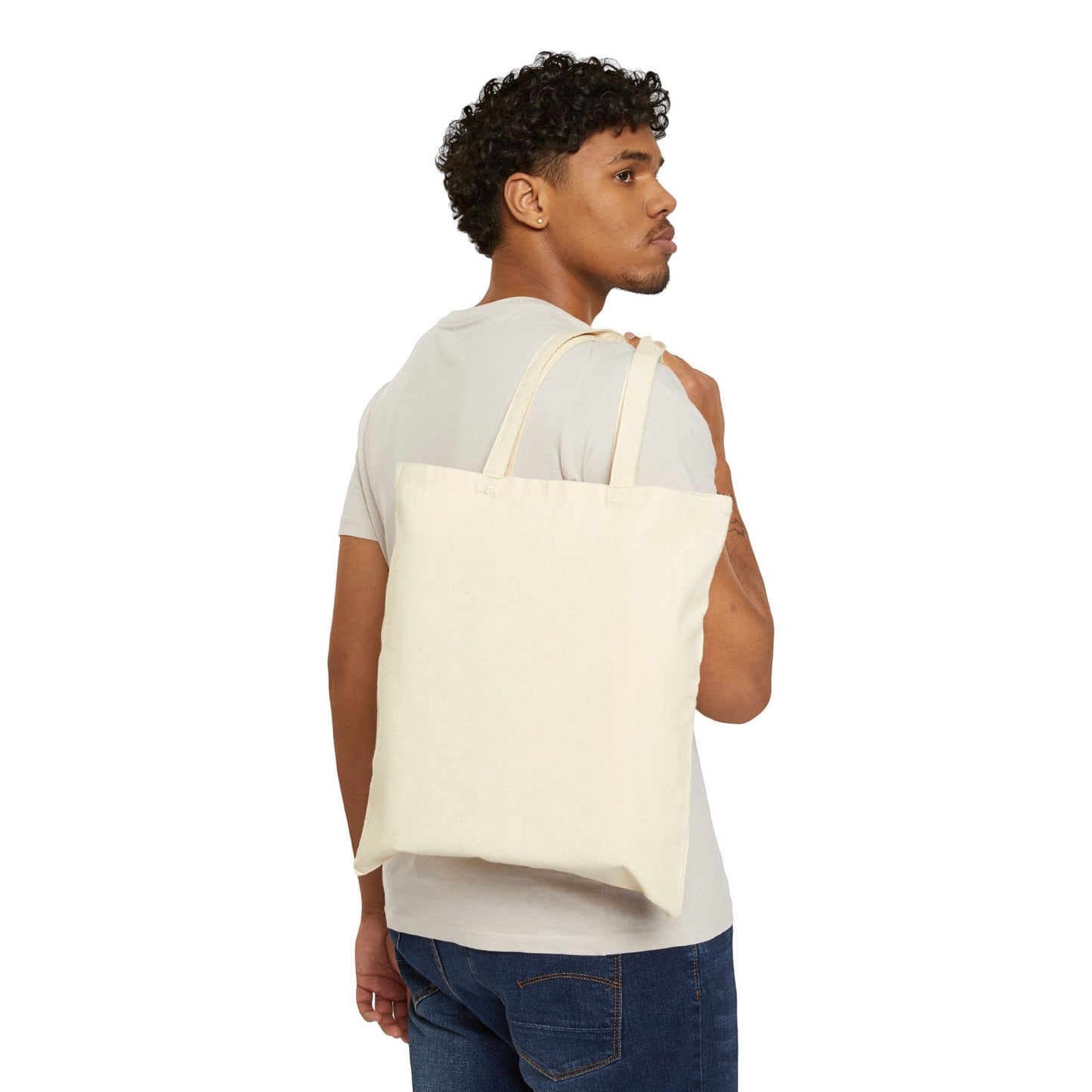 System Online Canvas Tote Bag — Retro Futuristic Graphic Eco Shopper