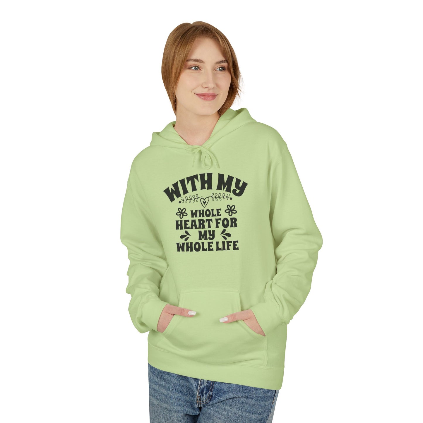 With My Whole Heart For My Whole Life Wife Hoodie