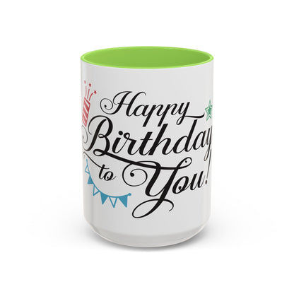 Happy Birthday To You Colorful Mugs