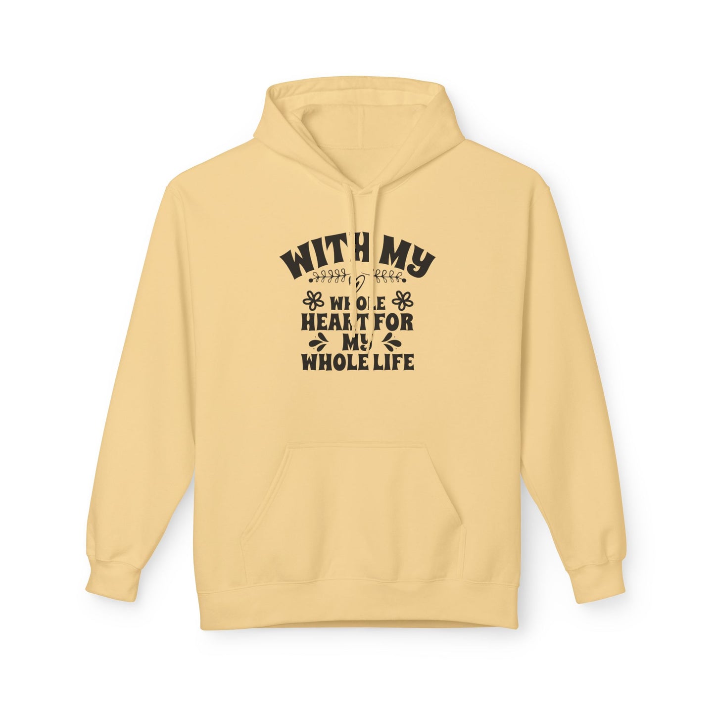 With My Whole Heart For My Whole Life Wife Hoodie