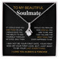To My Beautiful Soulmate | I Love You, Always & Forever - Alluring Beauty necklace